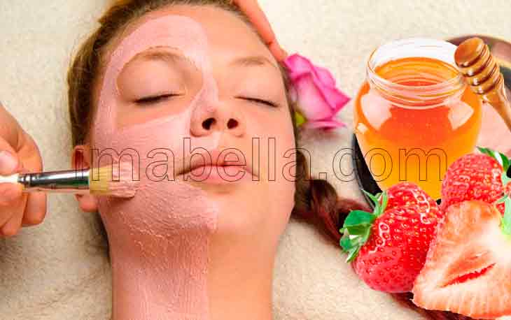 mascarilla de fresa para el acné
