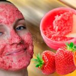 mascarilla de fresa para el acné